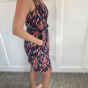 Boden Navy Confetti Dress